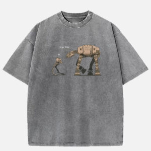 Star Wars I'm Your Father Robot Dialogue Acid Wash Cotton T-Shirt