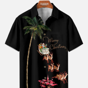 Men's Tropical Sleigh Ride Short Sleeve Shirt